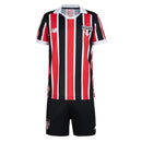 Conjunto Infantil São Paulo Away 26/27 - Vermelho e Preto